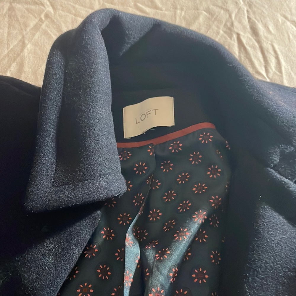 Navy wool coat